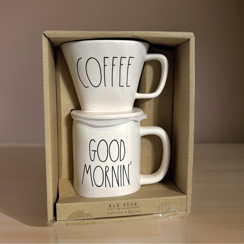 Rae Dunn Coffee Drip and Mug Set - Brand New in Box